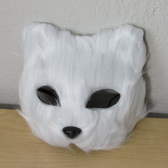 Women's White Cat Cosplay Kitten Halloween Mask OSFM! - Picture 1 of 7